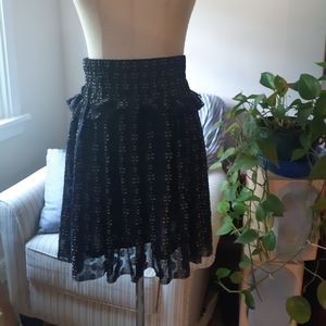 Jacquard-weave Blue/Gold Skirt